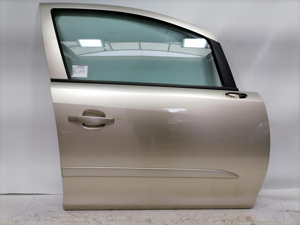 Opel Corsa D original T&uuml;r vorn rechts Z40M Champagnersilber 5-T&uuml;rer Rohbau Bj.2006